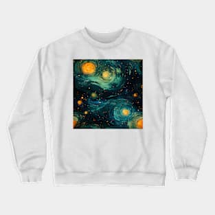 Van Gogh Starry Night Outer Space Pattern 9 Crewneck Sweatshirt